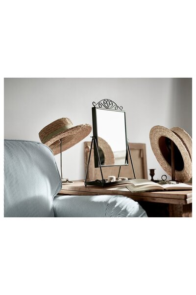 IKEA KARMSUND Table mirror, black, 27 x 43 cm