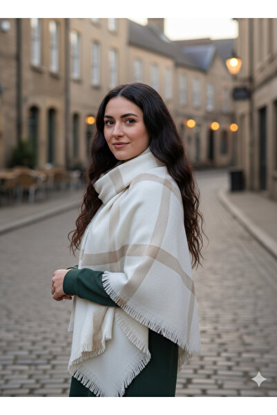 Kervan Pazar وشاح شتوي نسائي للرقبة والكتف