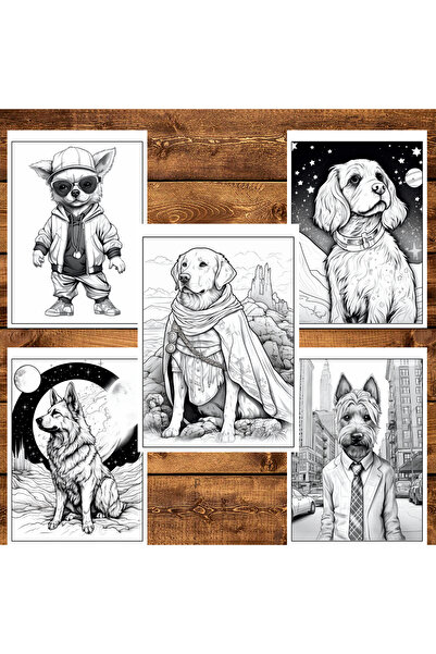 Legendary Gifts Painting book, 50 illustrations, Fantasy Dogs