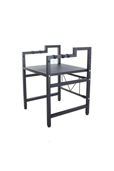 KESNUP Ρυθμιζόμενο ράφι φούρνου μικροκυμάτων μαύρο