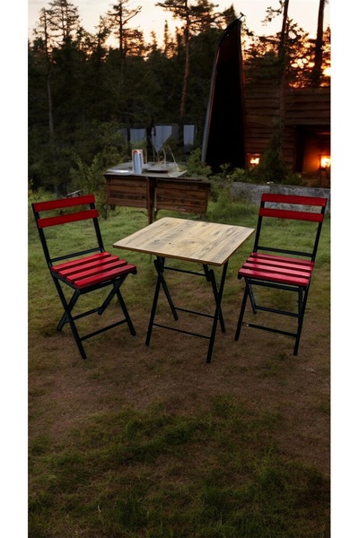 Modern Style Home Balkon Bahçe Mutfak 3'lü Bistro Set Katlanır Masa sandalye 60X60