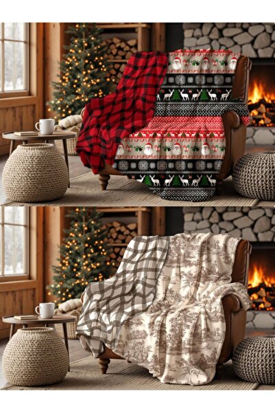 Limon Soft Very Advantageous 2-Piece New Year Blanket Tv Blanket