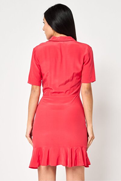 Karl Lagerfeld Women Embroidered Logo Midi Dress, Red