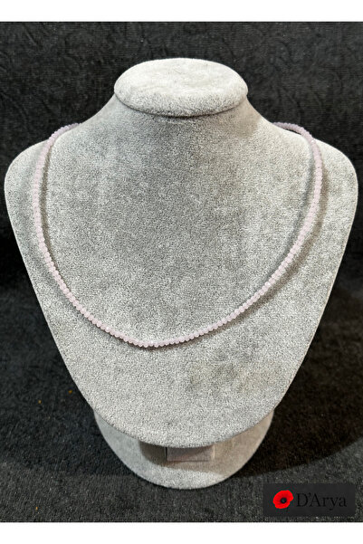 Darya قلادة من حجر الكريستال الوردي DD546