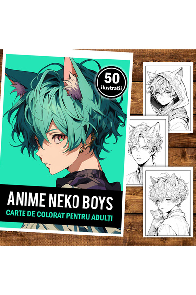 Legendary Gifts Carte de pictură, 50 de ilustrații, Anime Necko Boys