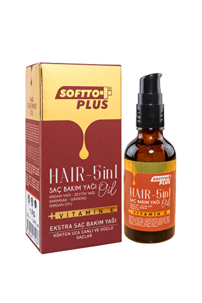 Softto Plus Ulei de Păr 5 în 1 - Reparare, Strălucire & Creștere