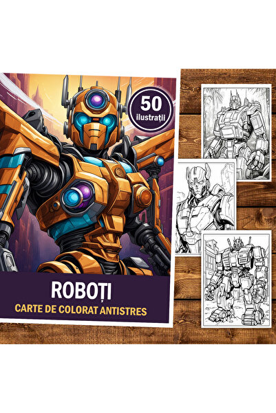 Legendary Gifts Carte de pictură, 50 de ilustrații, Roboți