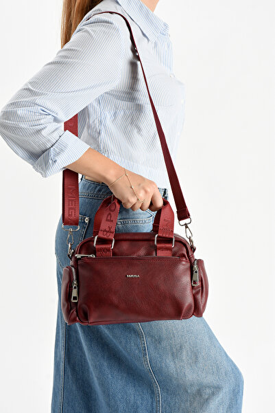 YOGII Tumi Model Çok Gözlü Suya Dayanıklı Ayarlanabilir Askılı Fermuarlı Deri...