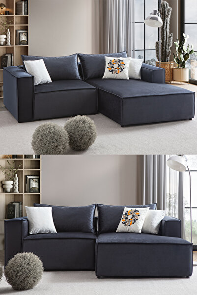 EDSY HOME Arven Köşe Koltuk Takımı Antrasit