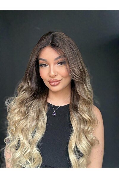 Suzan Peruk Hayalet Tül Peruk- Platin özel renklendirme En yoğun ekstra gür T...