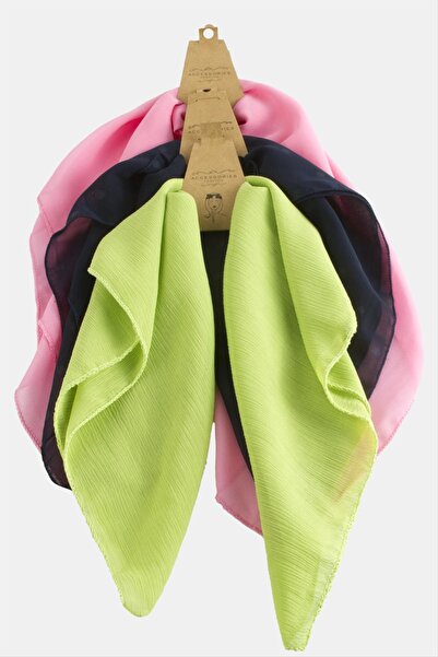 ZERO LAND Mtxdpn Colorful Chiffon Scarf (03426) 50 Cm-Colorful