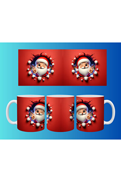 Evion New Year and Christmas Concept Mug – Colorful Custom Print Design