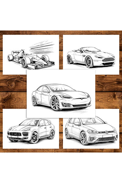 Legendary Gifts Painting book, 40 illustrations Modern Cars