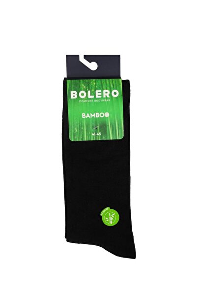 Bolero Erkek Bambu Soket Çorap Siyah