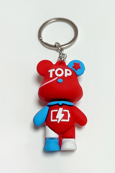 ZERO LAND MTXDPN Ursuleț de pluș (135904) Breloc din silicon-roșu