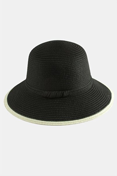 ZERO LAND Mtxdpn Straw (00654) Beach Hat-Black