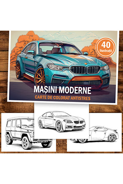 Legendary Gifts Painting book, 40 illustrations Modern Cars