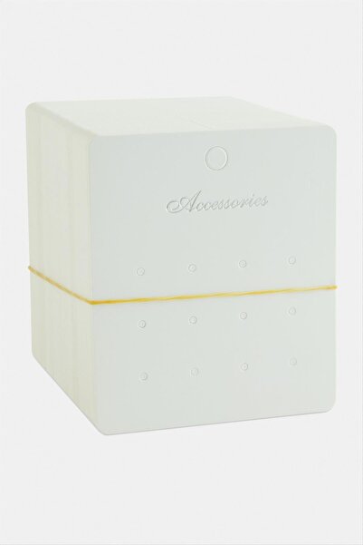 nolva MTXDPN 12 Delikli Acc (140634) بطاقة الأقراط - أبيض