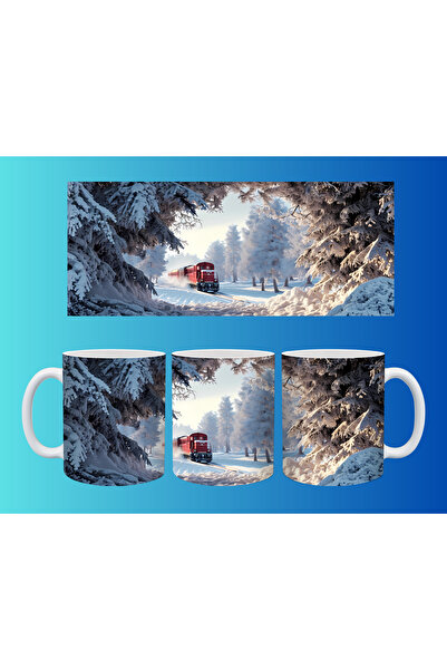 Evion New Year and Christmas Concept Mug – Colorful Custom Print Design