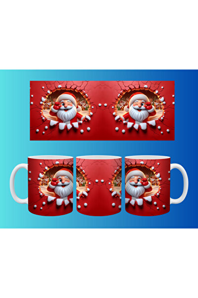 Evion كوب مفهومي لرأس السنة وعيد الميلاد - تصميم طباعة مخصص ملون