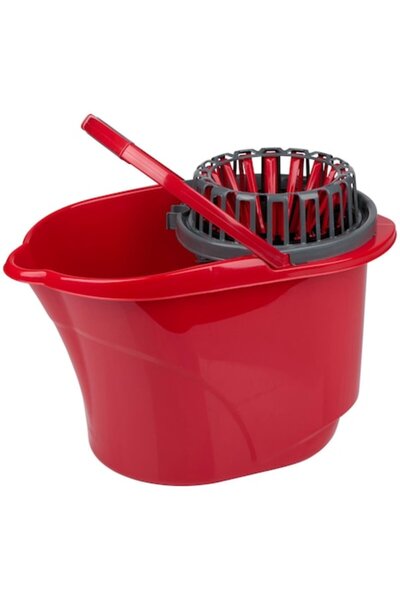 DİRT DEVIL Mop bucket with wringer, Dirt Devil, 17 L, red/grey