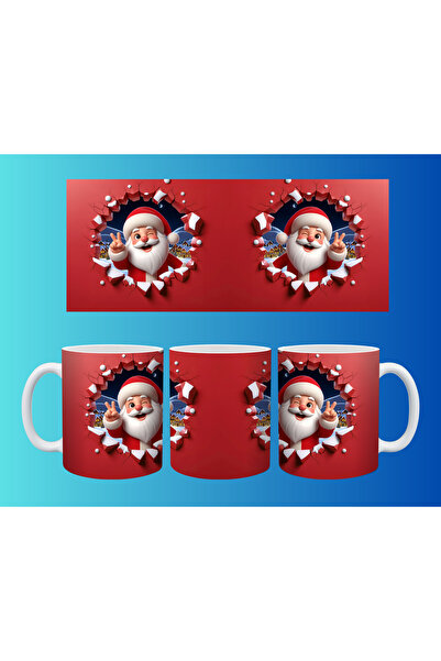 Evion كوب مفهومي لرأس السنة وعيد الميلاد - تصميم طباعة مخصص ملون