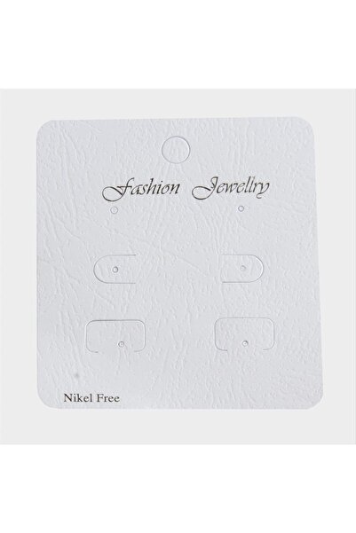 nolva MTXDPN 6 Delikli Lüx (190303) بطاقة الأقراط - أبيض