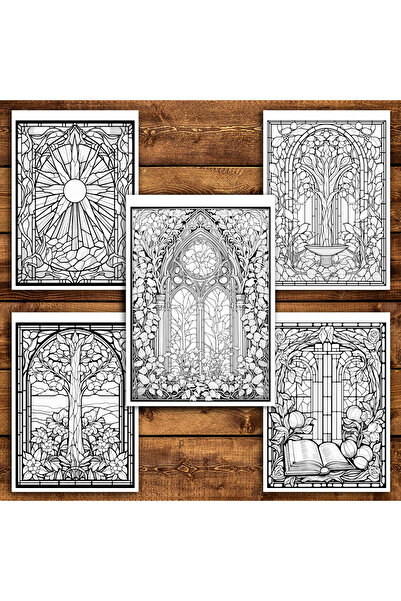 Legendary Gifts Painting book, 40 illustrations Enchanting Stained Glass - Volume IV