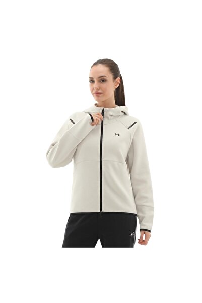 Under Armour A1379842-110 Unstoppable Fleece Fz Women's Jacket Cream