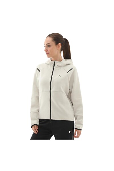 Under Armour A1379842-110 Unstoppable Fleece Fz Women's Jacket Cream