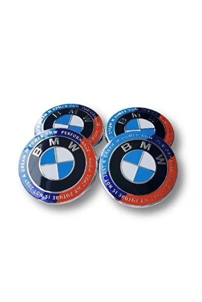 LinePartsBim Set 4 capace de jantă compatibile cu jantele BMW, diametru 68 mm, ediție aniversară de 50 de ani