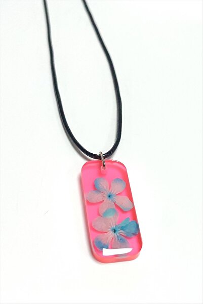 makay قلادة MTXDPN على شكل زهرة كارتوبو مستطيلة الشكل (165715) - وردي فاتح