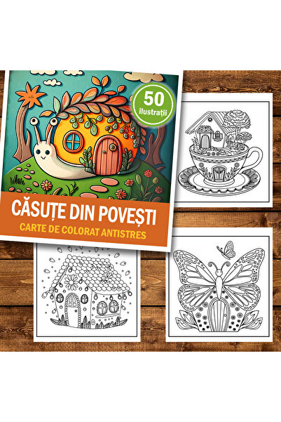 Legendary Gifts Книга за рисуване, 50 илюстрации Къщи от истории