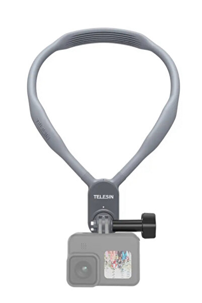 TELESIN Adjustable Neck Mount for GoPro – Hands-Free Action Camera Harness for 360° Shooting