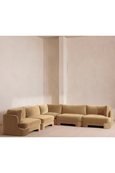 sofalab Florin Kadife L Koltuk