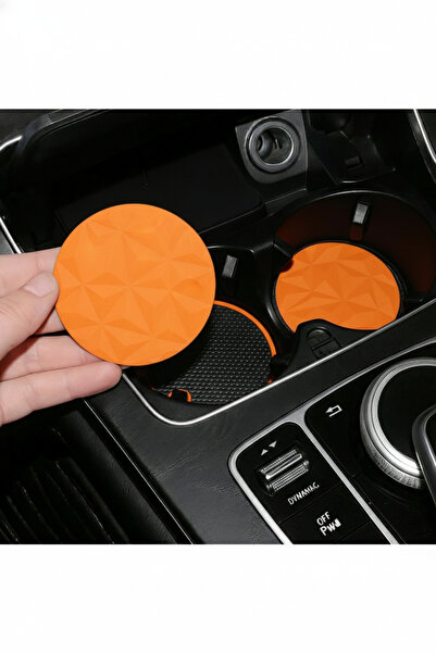 Çiçek Antalya 2-Pack In-Car Cup Holder Car Cup Holder Car Coaster Car Interior Accessory with Mirror Effect