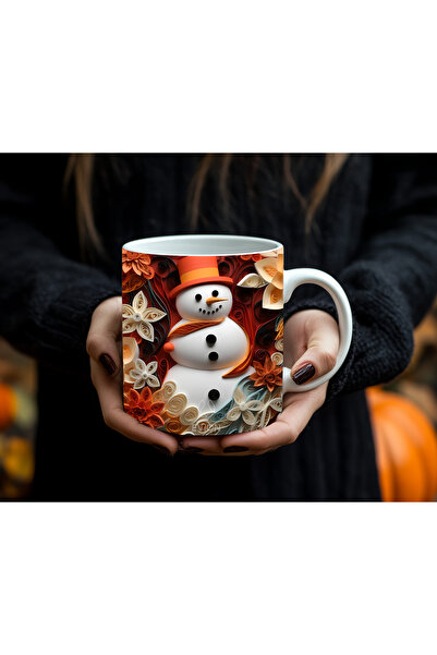 Evion كوب مفهومي لرأس السنة وعيد الميلاد - تصميم طباعة مخصص ملون