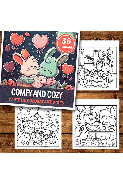 Legendary Gifts Книга за рисуване, 36 илюстрации. Уютно и комфортно, 78 стран...