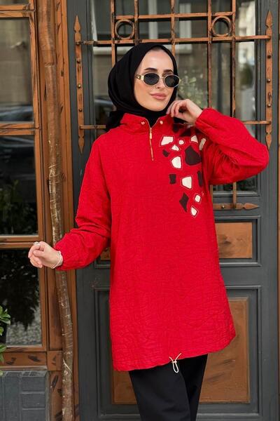 Kayra Tunik KA-A25-21083 Kırmızı