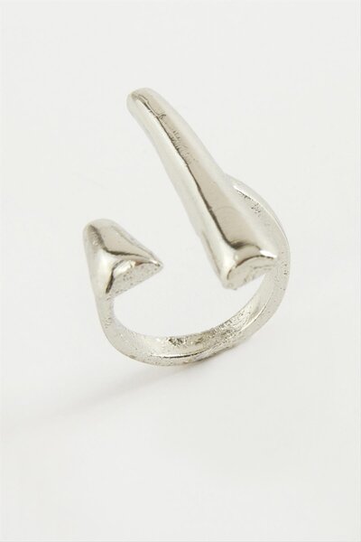 ZERO LAND NRZSNT قضيب معدني (03148) خاتم-لون فضي