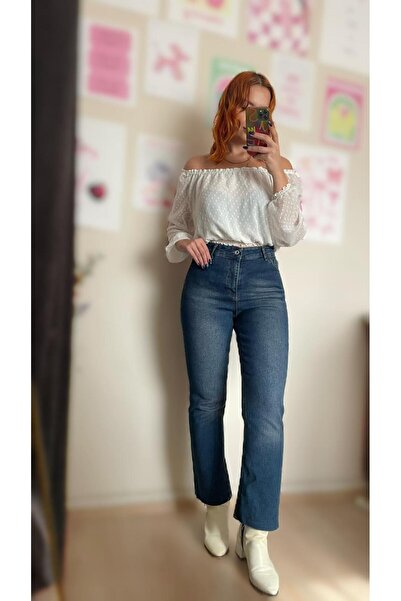 Tumtum Wear بنطلون جينز بخصر عالٍ وقصة ضيقة مناسب للرجال قماش قابل للتمدد