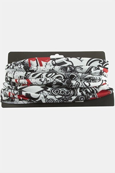ZERO LAND Mtxdpn Note Patterned (10145) Baff Neck Collar-White