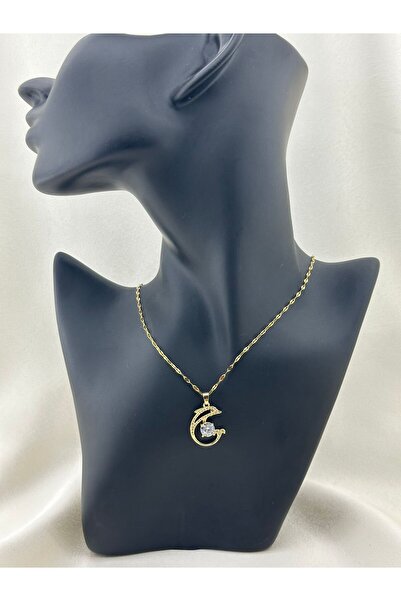 Tudivanyu Aksesuar قلادة نسائية فاخرة من الفولاذ المقاوم للصدأ بتصميم دولفين ...