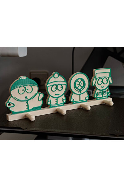 HasFar Tech حامل مفاتيح ساوث بارك - ديكور للحائط ومنظم للإكسسوارات