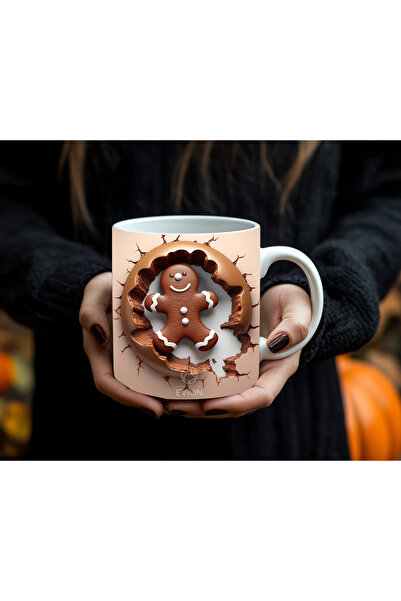 Evion Ginger Man (Cookie Man) Patterned Mug – New Year's Special Design 9