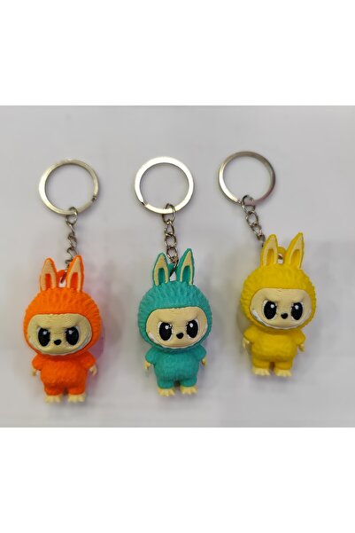 ada çanta kırtasiye Set de 3 figurine Labubu 3d din plastic AD555102