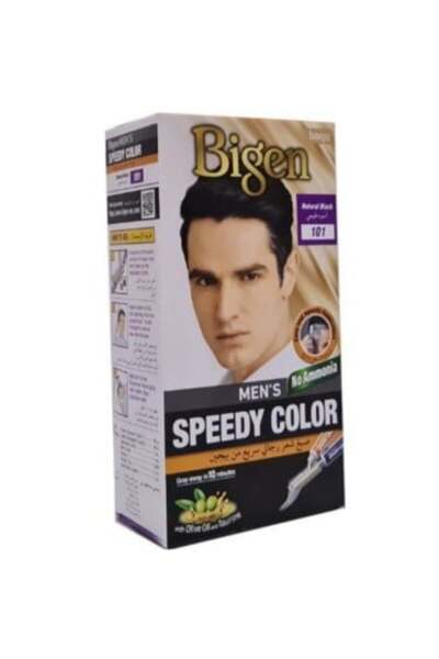 BİGEN Fast Permanent Hair Dye for Men - 101 Natural Black