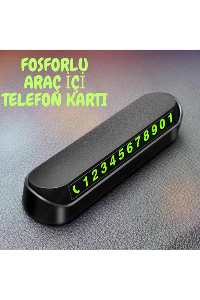 Felyra Araba Park Numaratörü – Açılır/Kapanır Fosforlu Telefon Numarası Panos...