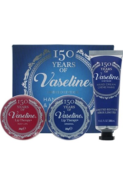 Vaseline Gift Set: Lip Balm 20g Pink, 20g Original, 29.5ml Hand Cream (Limited Edition)