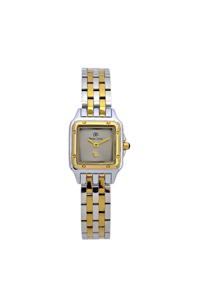 mont royal Women's Square Watch in Silver and Gold